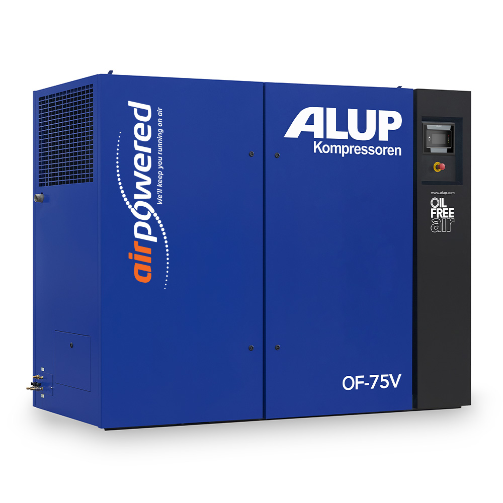 ALUP OF75V Oil Free Compressor available from Air Powered